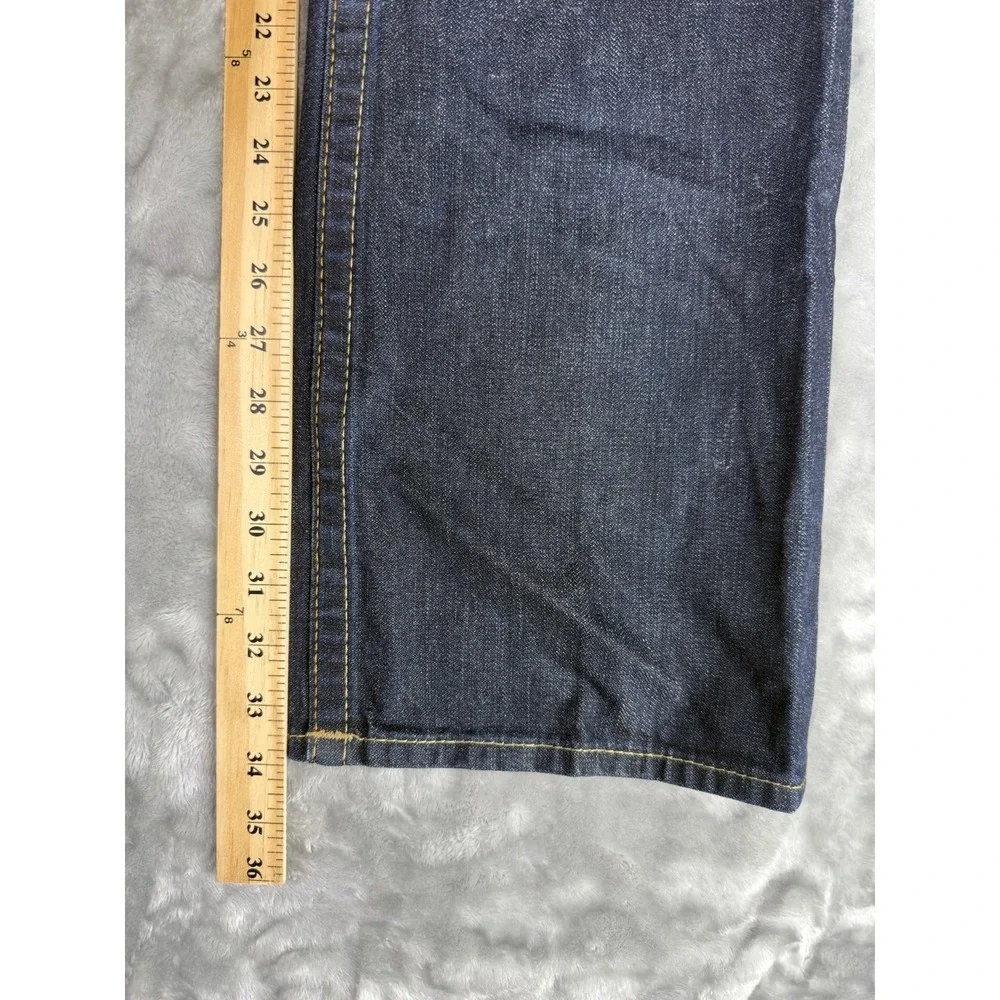 Vintage True Religion Section Ricky Red Horseshoe Stitching Jeans Sz 36 38x34